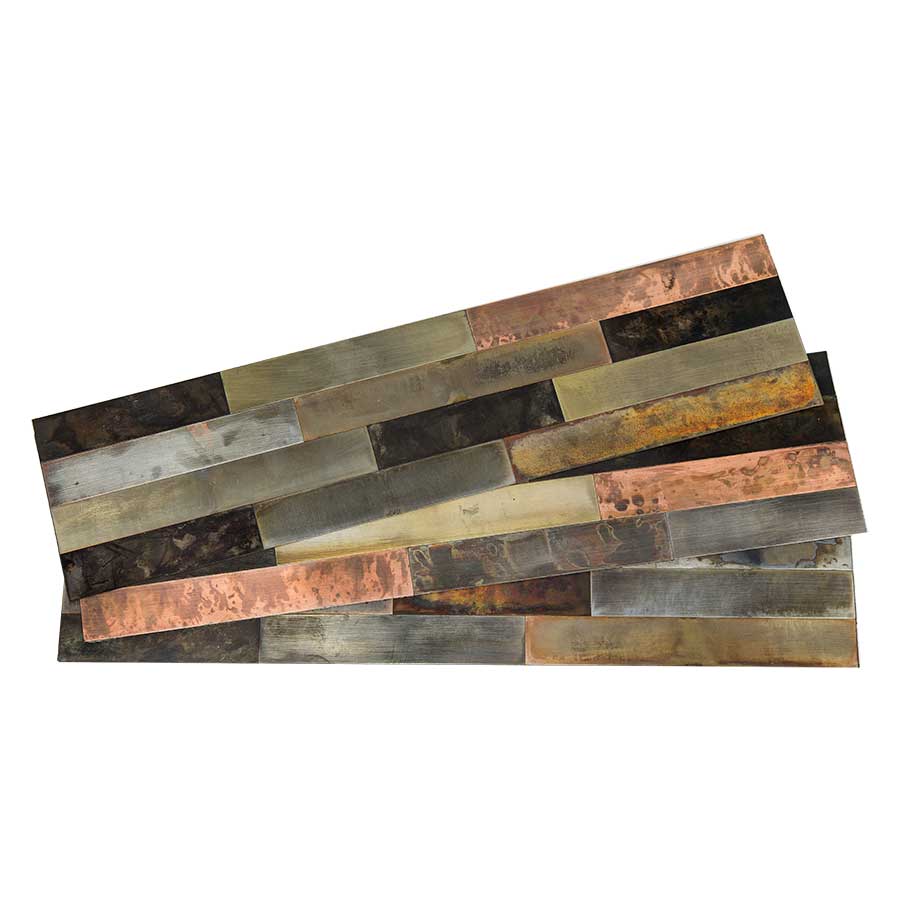Aspect Peel and Stick Distressed Metal Tiles DIY Decor Store